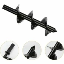 Cisea Ensemble De Forets Pour Tarière De Jardin, Perceuse Pour Tarière De Terre Avec Poignée Antidérapante Foret En Spirale Pour Tarière De Jardin -Tarière motorisée Soldes 66351708 4