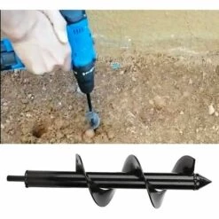 Cisea Tarière 8x30cm Pour Perceuse, Forets De Jardin En Spirale, Outil De Plantation Pour Faire Rapidement Des Trous Et Planter Des Arbustes à Fleurs 9 Cisea Tarière 8x30cm Pour Perceuse, Forets De Jardin En Spirale, Outil De Plantation Pour Faire Rapidement Des Trous Et Planter Des Arbustes à Fleurs -Tarière motorisée Soldes 66351955 5