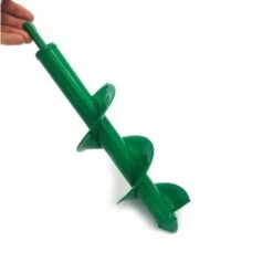BDD Garden Auger Bit 80mm Forets De Foreuse De Jardin En Spirale, Foret Sans Fil Pour Tarière De Jardin, Outil De Crevasse Pour Plantes,vert