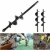 ZHUOXUAN 4 Tailles Jardin Tarière Foret Outil Spirale Trou Pelle Sol Perceuse Terre Perceuse