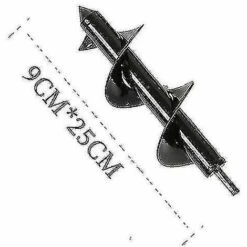 ZHUOXUAN 4 Tailles Jardin Tarière Foret Outil Spirale Trou Pelle Sol Perceuse Terre Perceuse -Tarière motorisée Soldes 66816225 5