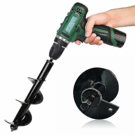ZHUOXUAN 4 Tailles Jardin Tarière Foret Outil Spirale Trou Pelle Sol Perceuse Terre Perceuse 1 ZHUOXUAN 4 Tailles Jardin Tarière Foret Outil Spirale Trou Pelle Sol Perceuse Terre Perceuse