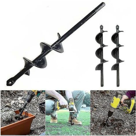 ZHUOXUAN 4 Tailles Jardin Tarière Foret Outil Spirale Trou Pelle Sol Perceuse Terre Perceuse 2 ZHUOXUAN 4 Tailles Jardin Tarière Foret Outil Spirale Trou Pelle Sol Perceuse Terre Perceuse – Image 2