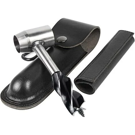 Cisea Perceuse à Main Pour Le Travail Du Bois, Perceuse à Main De Survie Avec étui, Outil De Jungle à Tarière à Main, Outil De Perforation De Camping (noir) 1 Cisea Perceuse à Main Pour Le Travail Du Bois, Perceuse à Main De Survie Avec étui, Outil De Jungle à Tarière à Main, Outil De Perforation De Camping (noir)