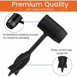 OCXIN Tarière Manuelle Tarière Bushcraft Jeu De Mèches Pour Tarière à Bois Scotch Eye Outil De Survie Colons Tarière Main Clé Pelle à Trou De Poteau Pour Le Matériel De Camping Backpack Extérieur 7 OCXIN Tarière Manuelle Tarière Bushcraft Jeu De Mèches Pour Tarière à Bois Scotch Eye Outil De Survie Colons Tarière Main Clé Pelle à Trou De Poteau Pour Le Matériel De Camping Backpack Extérieur -Tarière motorisée Soldes 67469367 3