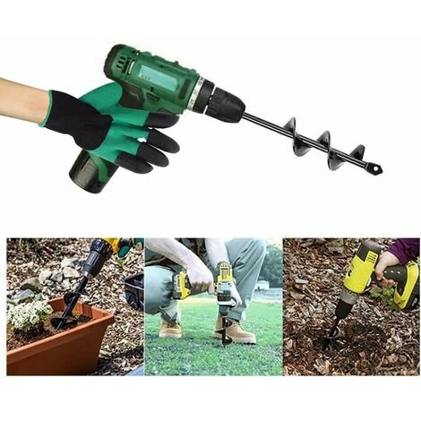 Thsinde Tarière De Jardin Tarière De Jardin Tarière En Spirale Tarière électrique Tarière électrique Perceuse De Jardin Outil De Plante Pratique (220*40mm) 5 Thsinde Tarière De Jardin Tarière De Jardin Tarière En Spirale Tarière électrique Tarière électrique Perceuse De Jardin Outil De Plante Pratique (220*40mm) – Image 5