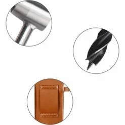 ENLENK Perceuse à Main Pour Le Travail Du Bois Cle A Vis Manuelle Bushcraft Perceuse à Tarière Manuelle Foret à Bois Perforateur Foret à Main Polyvalente Pour Extérieur Camping Bushcraft -Tarière motorisée Soldes 67678720 3