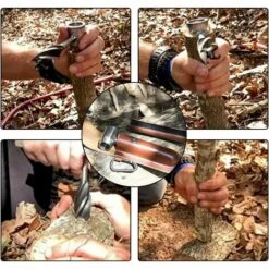 ENLENK Perceuse à Main Pour Le Travail Du Bois Cle A Vis Manuelle Bushcraft Perceuse à Tarière Manuelle Foret à Bois Perforateur Foret à Main Polyvalente Pour Extérieur Camping Bushcraft -Tarière motorisée Soldes 67678720 5