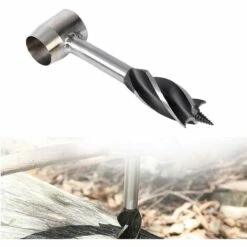 JOORRT Perceuse à Main Pour Le Travail Du Bois, Foret Hélicoïdal Manuel, Outil De Survie Multi-usage, Clé à Tarière à Main, Clé à Tarière En Plein Air, Jungle Et Camping -Tarière motorisée Soldes 67688834 4