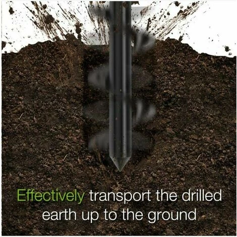 ECHOO Mèche Jardin Tarière 80 Et 40 Mm 2 Pièces, Forets De Jardin En Spirale, Outil De Plantation Pratique Pour Faire Rapidement Trou Et Planter Des Fleurs Arbres Arbustes. 3 ECHOO Mèche Jardin Tarière 80 Et 40 Mm 2 Pièces, Forets De Jardin En Spirale, Outil De Plantation Pratique Pour Faire Rapidement Trou Et Planter Des Fleurs Arbres Arbustes. – Image 3