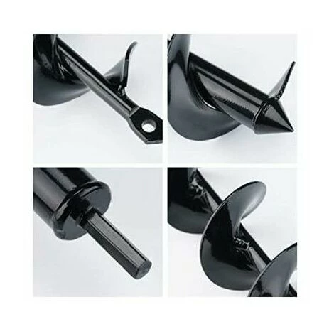 QERSTA (5x75cm) Jardin Auger Foret Jardin Post Hole Digger Avec Non-Slip Hex Entraînement Usine Fleur Ampoule Spirale Bedding Mèche Cultivateur Du Sol à La Main 4 QERSTA (5x75cm) Jardin Auger Foret Jardin Post Hole Digger Avec Non-Slip Hex Entraînement Usine Fleur Ampoule Spirale Bedding Mèche Cultivateur Du Sol à La Main – Image 4