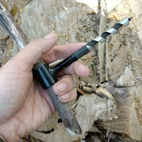 Cisea Multifonctionnel Scotch Eye Bois Auger Foret (6mm/20mm/25mm/30mm) Pour Bushcraft Camping, Tarière à Main, Survie En Plein Air Outil - 25mm 5 Cisea Multifonctionnel Scotch Eye Bois Auger Foret (6mm/20mm/25mm/30mm) Pour Bushcraft Camping, Tarière à Main, Survie En Plein Air Outil - 25mm – Image 5