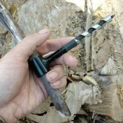 QERSTA Multifonctionnel Scotch Eye Bois Auger Foret (6mm/20mm/25mm/30mm) Pour Bushcraft Camping, Tarière à Main, Survie En Plein Air Outil - 25mm -Tarière motorisée Soldes 68096376 5