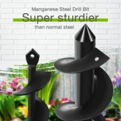 4 * 22 Cm + 8 * 30 Cm Foret Hélicoïdal Pour Plantes Scarificateur En Spirale Mèche De Jardin En Spirale, Outil De Plantation Pratique HANBING -Tarière motorisée Soldes 68324045 5