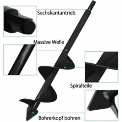 Perceuse Au Sol Combinaison 2PC Garden Auger Bit Outils De Jardinage Fournitures De Quincaillerie HANBING -Tarière motorisée Soldes 68324706 3